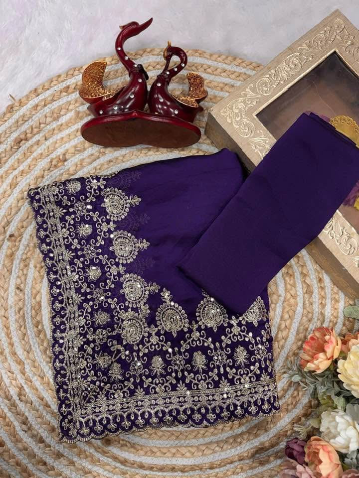 P5494 Rangoli Silk Embroidered Saree