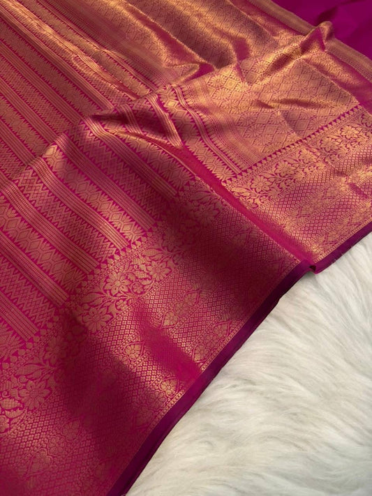 P4490 Kanjivaram Brocade Saree