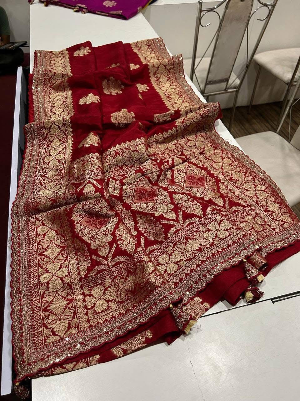 P3961 Khaddi Silk Benarasi Saree