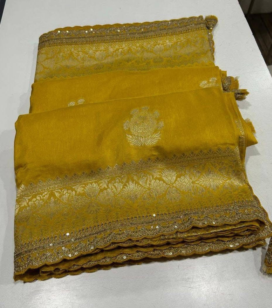 P3961 Khaddi Silk Benarasi Saree