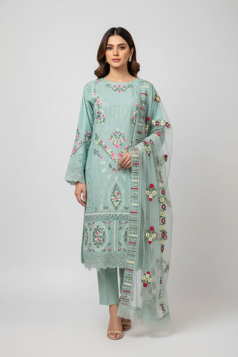 Q24 Cotton Pakistani Salwar Kameez Suit