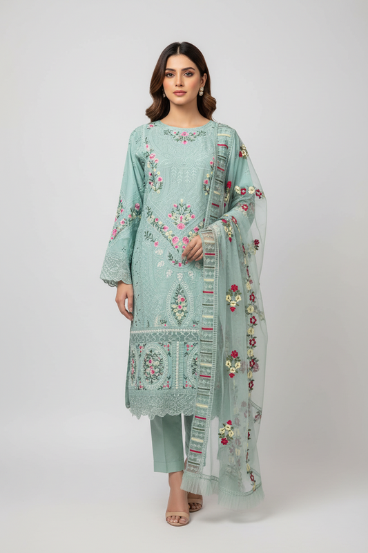 Q17 Cotton Pakistani Salwar Kameez Suit