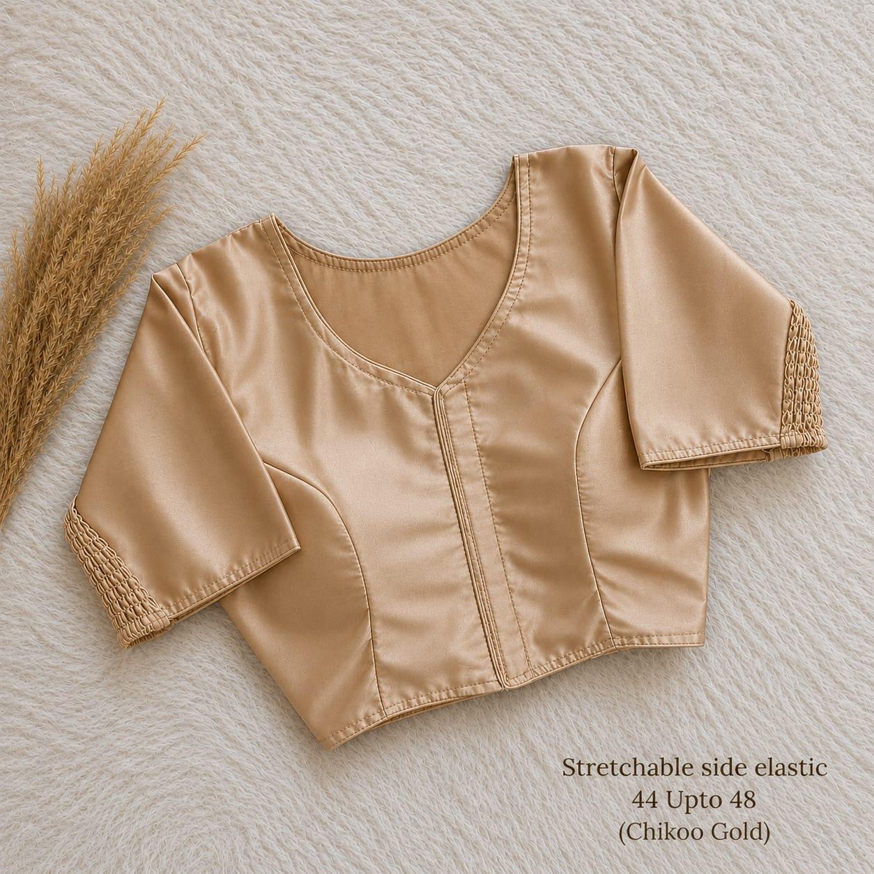 P5645 Side Elastic Blouse