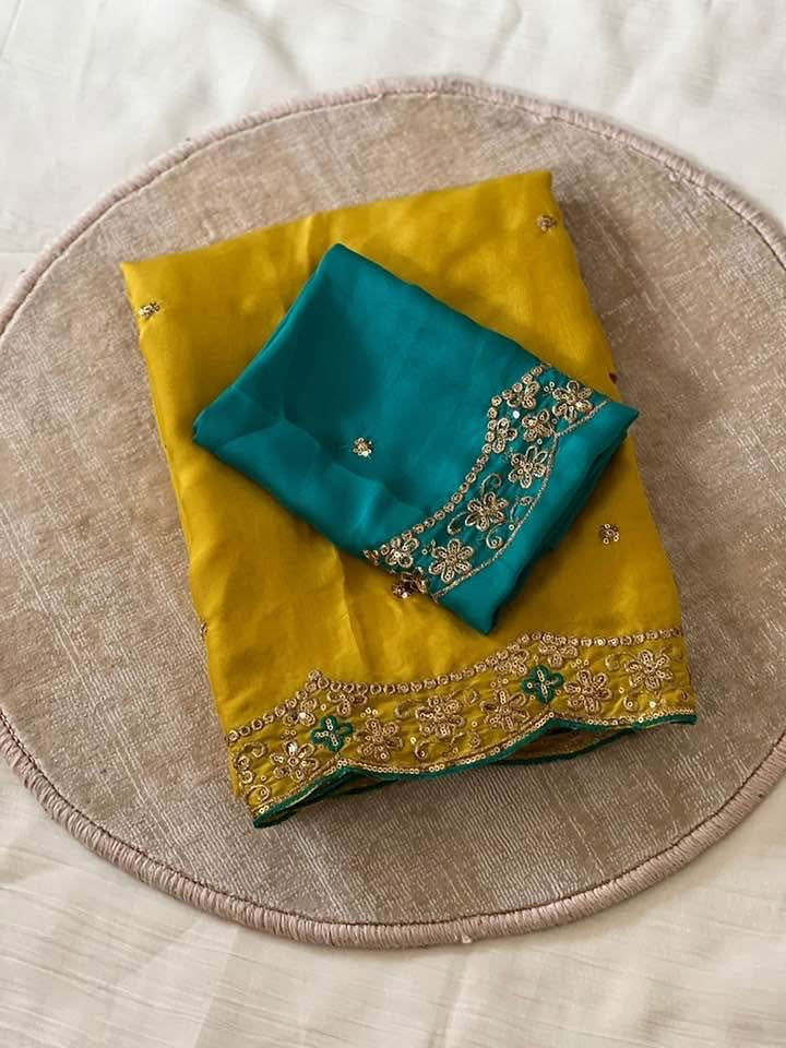P4988 Rangoli Silk Georgette Saree