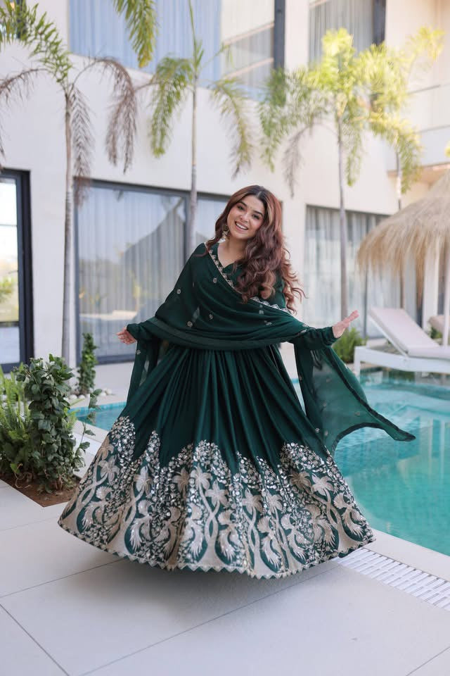 P4935 Silk Gown Dress
