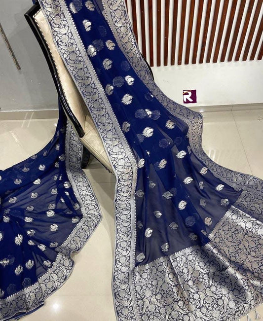 P1101 Khaddi Georgette Saree