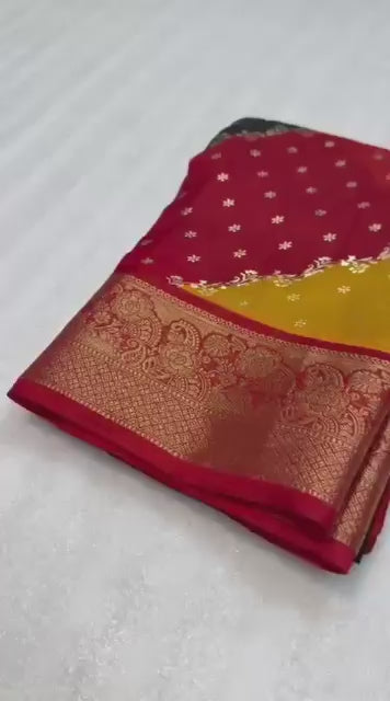 P4600 Georgette Silk Saree